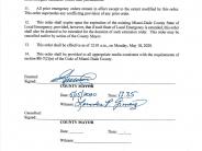 Miami-Dade County Emergency Order 23-20 page 4