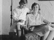 1927 photo of Mrs. Gladys Murrell and her son Richard