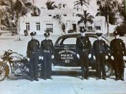 Pictured left to right. Police Chief Hugh Frank, E.P. Lott, Marshall Walter D. Kniffin, L.J.Cropper & Hoyt Buxton