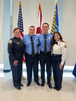 PSA Graduation with Lt. Gurney and Chief Guzman's Assistant Quintanta