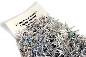 Protect your  ID - shred sensitive documents!