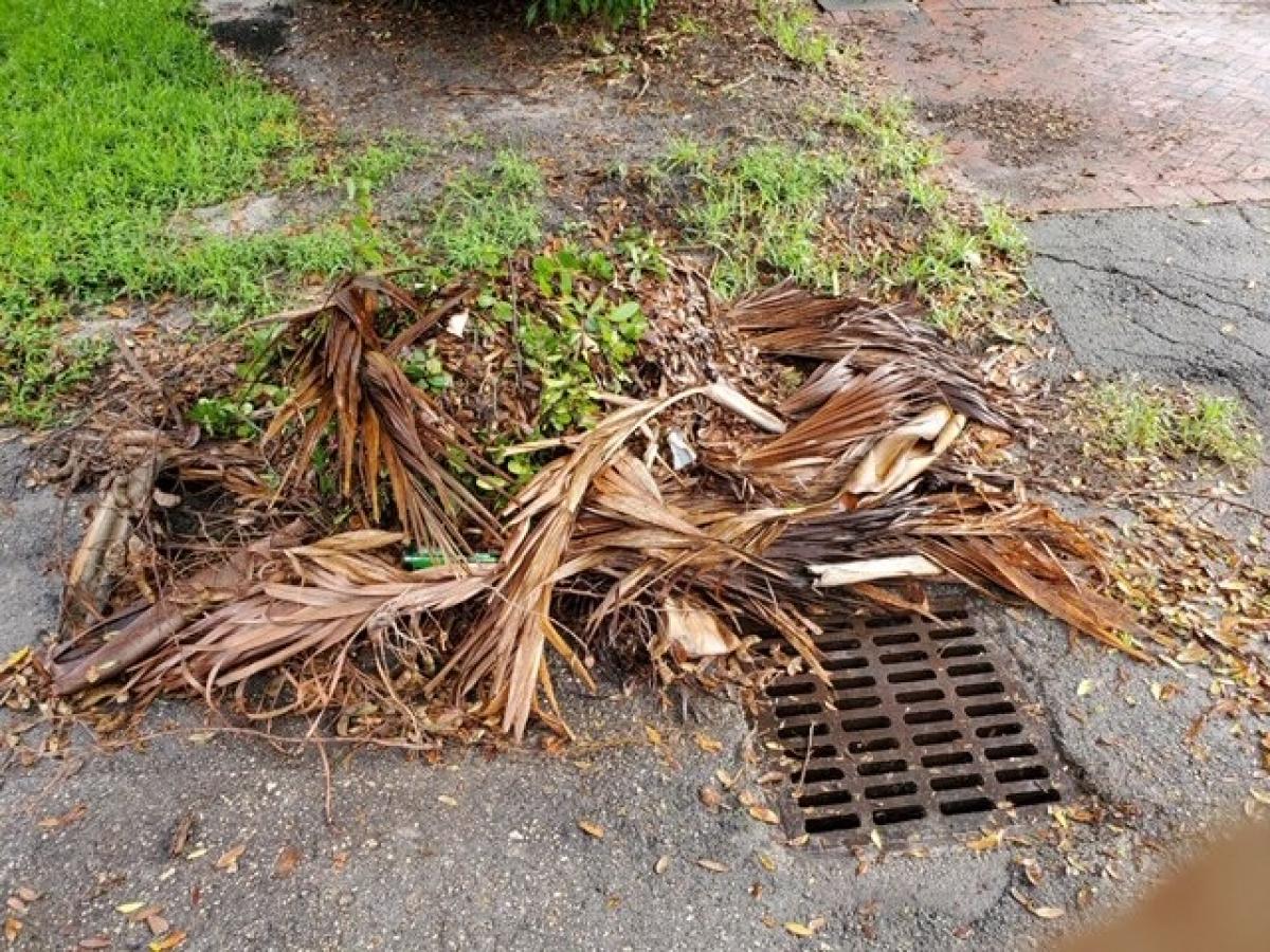Attention Residents: Please Do Not Pile Your Bulk Trash Ready for Pick Up on Top of Stormwater Drains