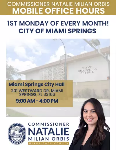 MDC Commissioner Natalie Milian Orbis - Mobile Office Hours in Miami Springs City Hall