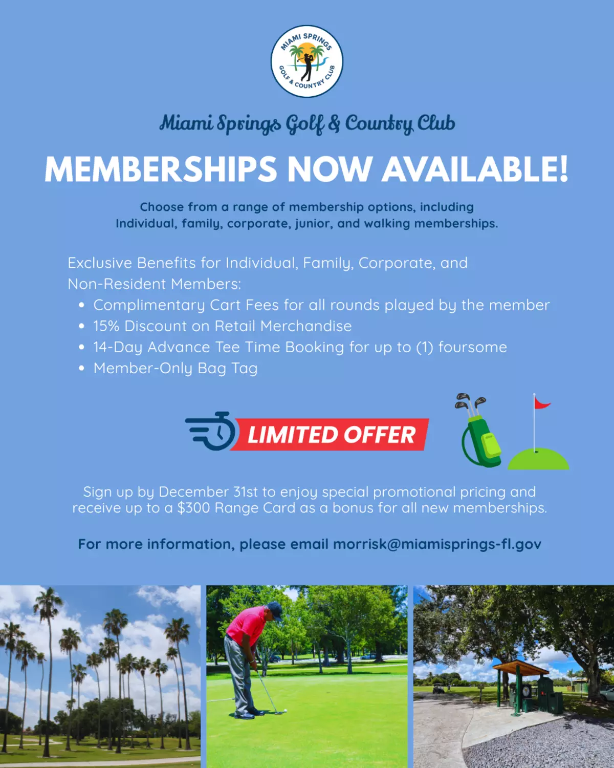 2025-2026 Golf Memberships Available